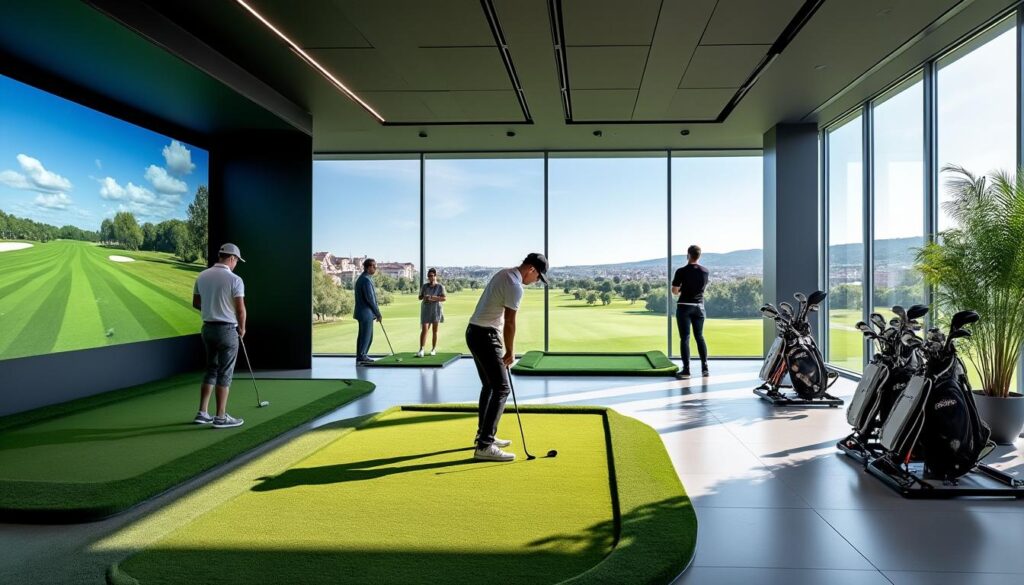 découvrez le golf indoor à perpignan et profitez de pratiquer le golf en salle toute l'année, quelles que soient les conditions météo. entraînez-vous dans un cadre confortable et équipé pour améliorer votre jeu.
