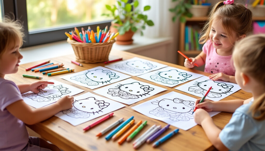 découvrez où trouver les dessins à imprimer hello kitty les plus mignons pour divertir et émerveiller vos enfants en un clic !