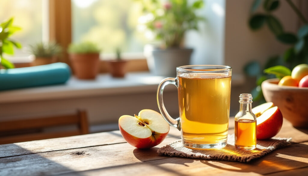 découvrez les bienfaits du vinaigre de cidre dilué dans de l'eau chaude le matin pour améliorer votre forme, stimuler la digestion et revitaliser votre corps au quotidien.